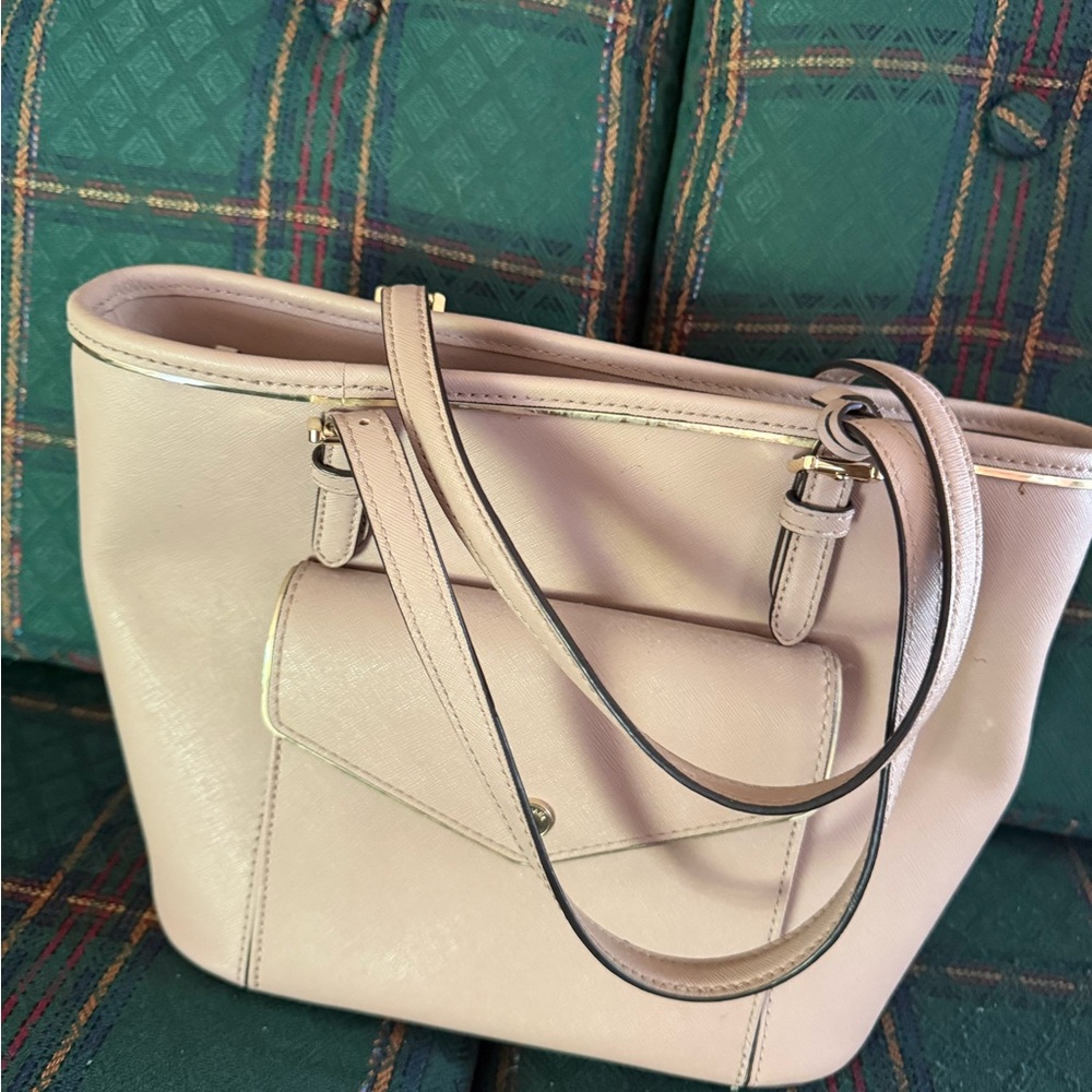 Michael Kors Blush Pink Tote with Front Pocket